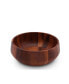 Фото #2 товара Acacia Wood Serving Bowl for Fruits or Salads Modern Round Shape Style Large Wooden Single Bowl