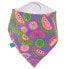 The Honest Company Magnetic Sliced Fruit Print Multi Color Bandana Bib set of 2