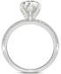 ფოტო #4 პროდუქტის Moissanite Pear Engagement Ring (2-3/8 ct. t.w. DEW) in 14k White Gold