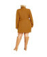 ფოტო #2 პროდუქტის Plus Size Tuxedo Twyla Dress