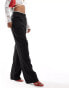 Фото #4 товара Kaiia tailored contrast edge wide leg trousers in monochrome