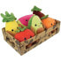 JEMINI Fruchtige Schachtel mit 6 weichen Plschobst- und Gemsesorten +/- 17 cm