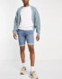 Фото #3 товара Only & Sons jog denim shorts in mid wash