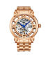 ფოტო #1 პროდუქტის Men's Rose Gold Stainless Steel Bracelet Watch 44mm