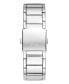 Men's Multi-Function Silver-Tone Stainless Steel Watch 43mm