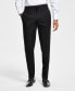 Фото #2 товара Men's Slim-Fit Stretch Black Tuxedo Pants, Created for Macy's