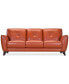 Фото #5 товара Myia 85" Leather Sofa, Created for Macy's