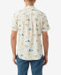 Фото #1 товара Men's Oasis Standard-Fit Botanical-Print Button-Down Shirt