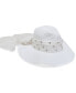 Фото #5 товара Women's Rhinestone Bow Panama Hat