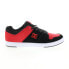 Фото #1 товара DC Cure ADYS400073-XKRK Mens Red Leather Skate Inspired Sneakers Shoes
