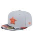 Фото #1 товара Men's Gray Houston Astros Active Team Camo 59FIFTY Fitted Hat