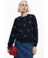 Фото #3 товара Women's Jewel flower sweatshirt