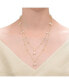 Фото #3 товара Sterling Silver 14K Gold Plated with Freshwater Pearl Layered Necklace