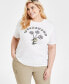 Фото #1 товара Trendy Plus Size Woodstock Graphic Print T-Shirt