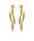 ფოტო #1 პროდუქტის Gold-Tone Glass Stone Chandelier Drop Earrings