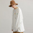 Фото #4 товара Толстовка UNVESNO Trendy Clothing SWS-26-02, широкая рубашка с круглым вырезом, мужская и женская, белая