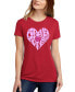 ფოტო #1 პროდუქტის Women's Premium Blend Word Art Forever In Our Hearts T-Shirt