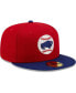 Фото #3 товара Men's Red Buffalo Bisons Authentic Collection 59FIFTY Fitted Hat