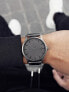Фото #2 товара Мужские наручные часы с черным браслетом MVMT D-MM01-GR Classic Monochrome Link Mens 45mm 3ATM
