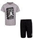 ფოტო #1 პროდუქტის Little Boys 2-Pc. Dri-FIT Jumpman T-Shirt & Shorts Set