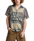 ფოტო #5 პროდუქტის Floral Print Short Sleeve Camp Collar