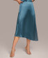 ფოტო #1 პროდუქტის Women's Asymmetrical-Hem Satin Skirt