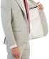 Фото #4 товара Men's Modern-Fit Check-Print Superflex Suit Jacket