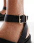 New Look gladiator flatform sandal in black