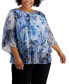 Plus Size 3/4-Sleeve Tiered-Hem Top