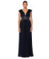 ფოტო #1 პროდუქტის Women's Beaded V-Neck Gown