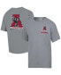 Фото #1 товара Men's Comfort Wash Graphite Alabama Crimson Tide Vintage-like Logo T-Shirt