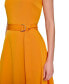 ფოტო #3 პროდუქტის Women's Belted Asymmetric-Hem Dress