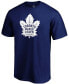 Men's Blue Toronto Maple Leafs Team Primary Logo T-shirt