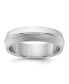 ფოტო #1 პროდუქტის Stainless Steel Polished and Textured Band Ring