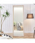 Фото #4 товара light oak solid wood frame full-length mirror, large floor standing mirror, dressing mirror, decorative mirror, suitable for bedrooms, living rooms, clothing stores 65"22.8"