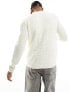 ONLY & SONS ribbed knit jumper in white