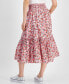 ფოტო #2 პროდუქტის Women's Smocked Ditsy Floral Skirt