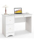 Фото #1 товара Vintage Computer Desk Home Office Study Table Spacious Workstation w/ 3 Drawers