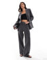 Фото #1 товара YAS tailored wide leg trouser co-ord in grey