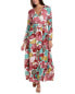 Anna Kay Patches Silk-Blend Maxi Dress Women's M - фото #1