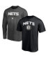 ფოტო #2 პროდუქტის Men's Black, Heather Charcoal Brooklyn Nets T-shirt Combo Set