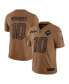 Фото #1 товара Men's Justin Herbert Brown Distressed Los Angeles Chargers 2023 Salute To Service Limited Jersey