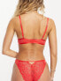 Фото #2 товара Ann Summers Unforgettable lace padded plunge bra in tomato