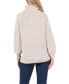 Фото #2 товара Studio Women's Round Hem Marled Lurex Turtleneck Sweater