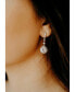 ფოტო #3 პროდუქტის Rhodium Cubic Zirconia Halo Drop Earrings