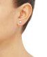 ფოტო #2 პროდუქტის Cubic Zirconia Heart Stud Earrings in 14k Gold