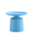 Фото #5 товара Light Blue Plastic Side Table Stylish And Versatile Plastic Round Side Table