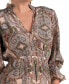 ფოტო #3 პროდუქტის Women's Paisley-Print Chiffon 3/4-Sleeve Midi Dress