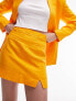 Фото #8 товара Topshop linen blend pelmet skirt in mango