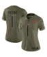 ფოტო #1 პროდუქტის Women's Justin Fields Olive Chicago Bears 2022 Salute To Service Limited Jersey